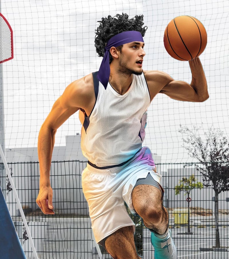 SRLLBBY Sport Tie Headbands Tennis Head Tie for Men Women Sports Fans Ninja Soccer Basketball Teams Head Ties Halloween - Image 2